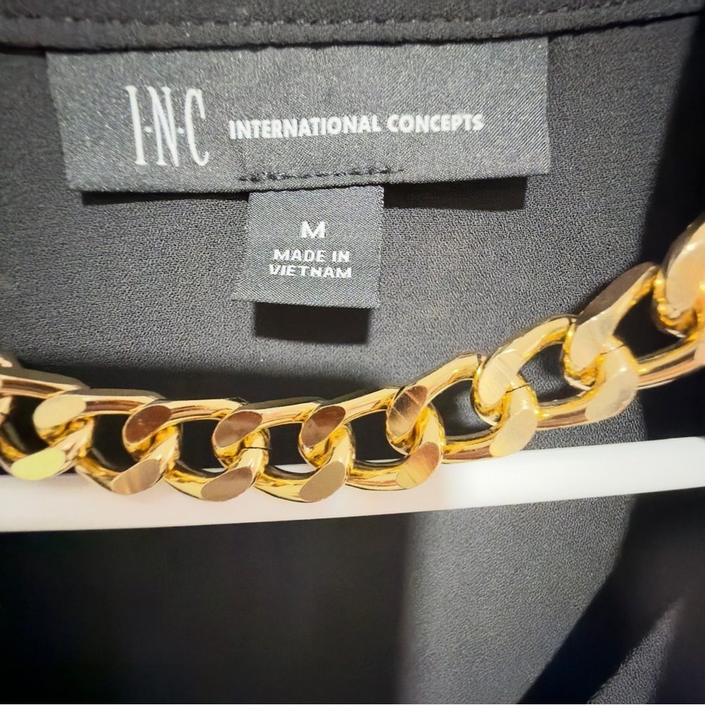 INC International Concepts Black Blouse - Picture 6 of 6